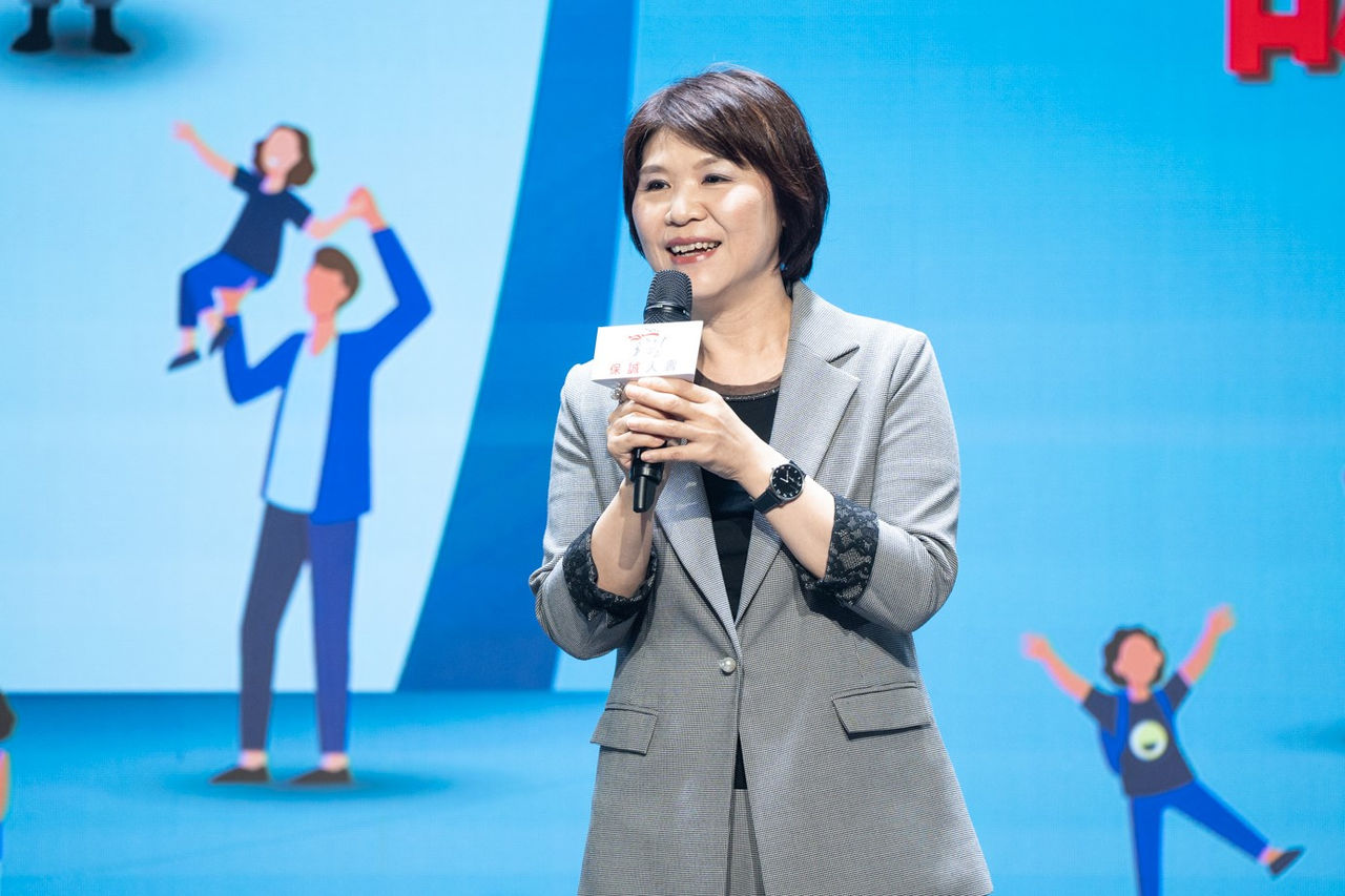 保誠人壽總經理王慰慈表示，保誠人壽關注兒童保護議題已超過20年，希望從各個面向幫助我們的下一代，以「正向」的方式健康成長。